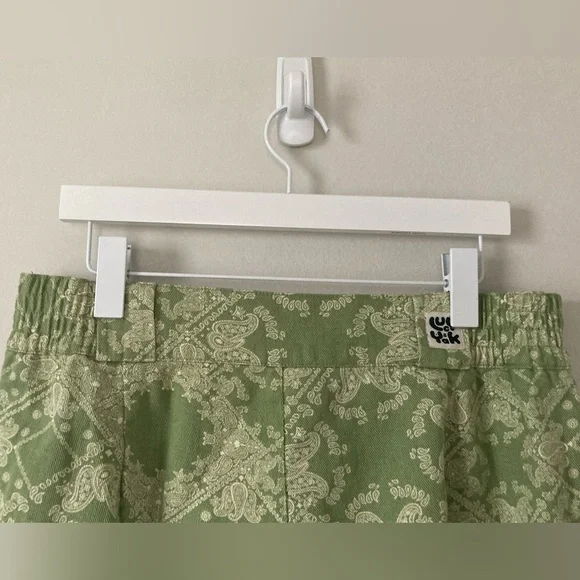 NWOT Lucy & Yak Green Paisley Trousers (W34/R) - Picture 5 of 9